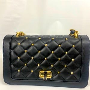 badgley mischka crossbody with square studs new